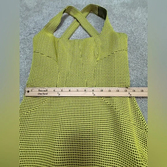 Missoni - Green Checkered Print Dress - Crossback Detail - size 6 - Beautiful - Picture 10 of 16